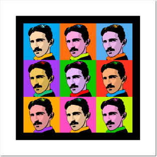 Nikola Tesla Pop Art Posters and Art